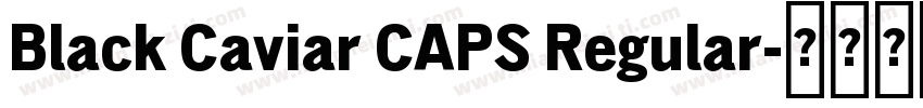 Black Caviar CAPS Regular字体转换
